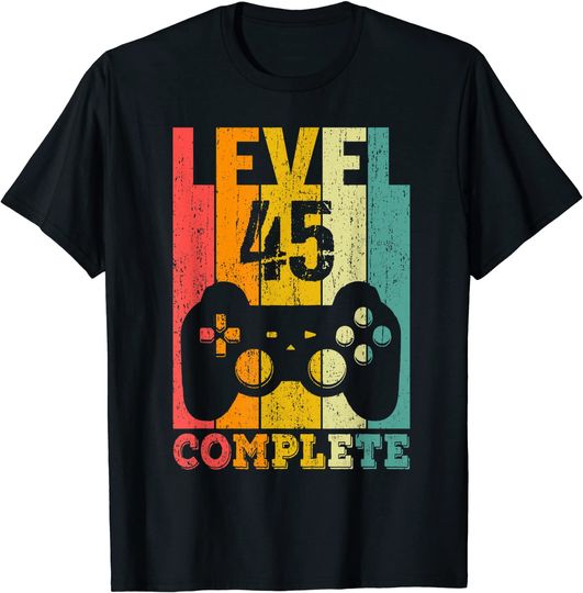 Level 45th Complete 45th Birthday T-Shirt
