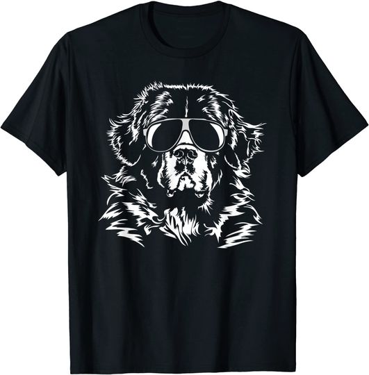 Newfoundland Sunglasses Cool Dog T-Shirt