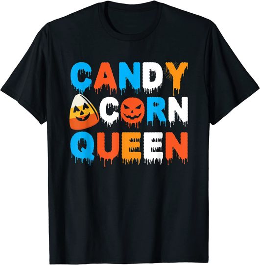 Candy Corn Queen Halloween T-Shirt