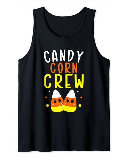 Candy Corn Crew Trick Or Treat Candy Love Halloween Sweet Tank Top