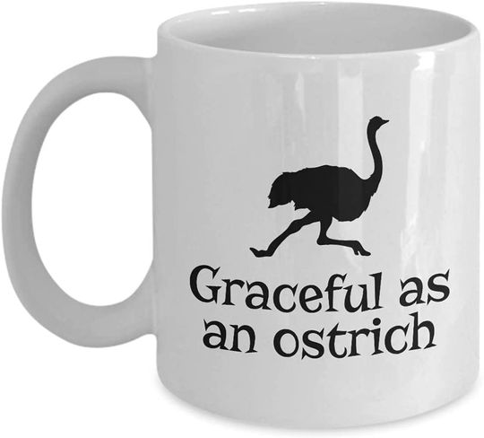 Graceful As An Ostrich Bird Lover Watcher Trending Mug