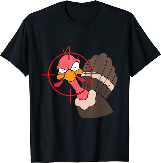 Turkey Hunting Funny Wild Turkey Target T-Shirt