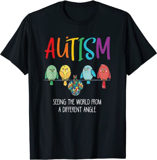 Autism Awareness Cute Colorful Woodsy Owl T-Shirt
