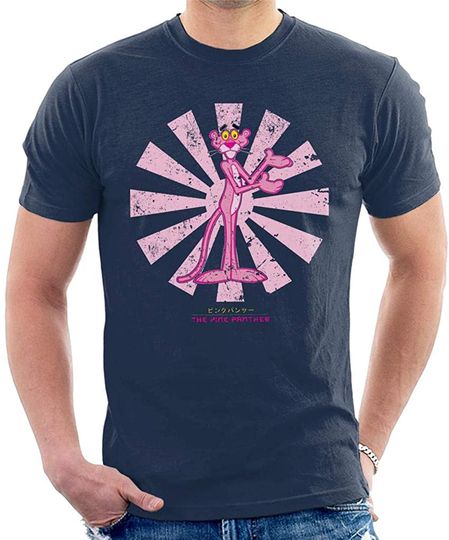 Camiseta Pantera Rosa Retro Japonesa Unisex