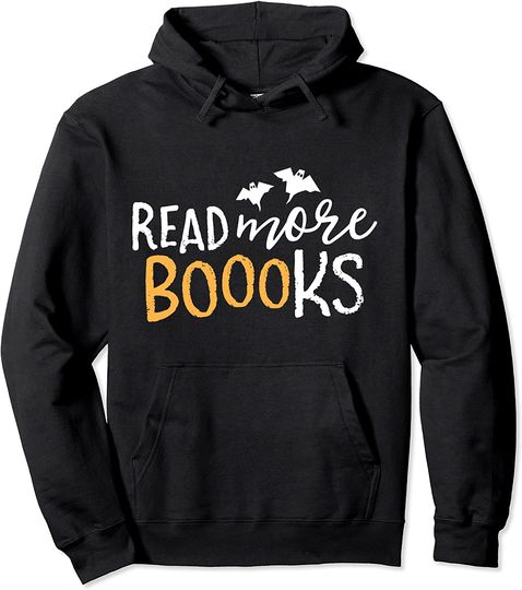 Read More Books Boo Librarian English Teacher Halloween Pullover Hoodie