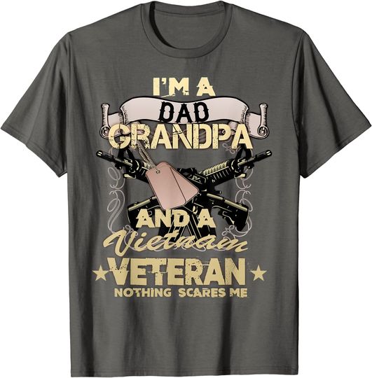 Vietnam War Veteran U.S. Army Retired Soldier T-Shirt