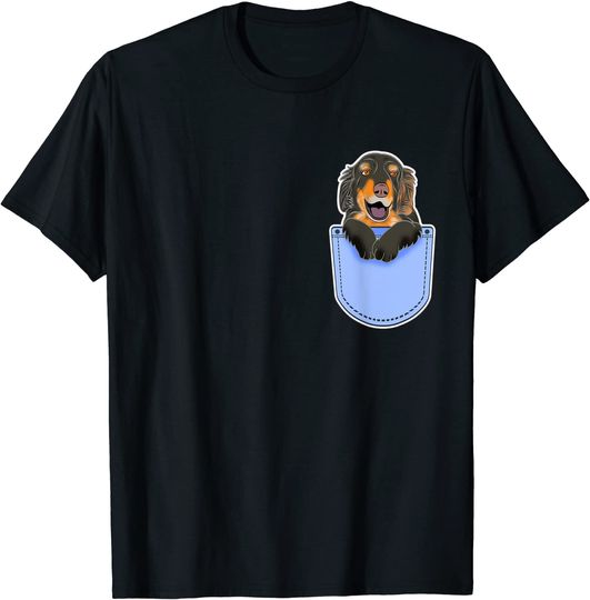 Pocket Cute Hovawart Puppy Dog T-Shirt