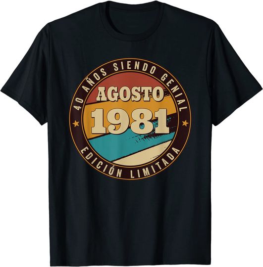Camiseta Agosto 1981 Unisex