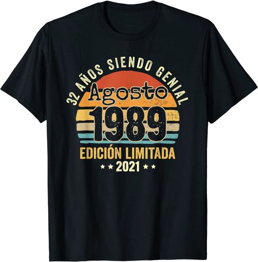 Camiseta Agosto 1989 Unisex