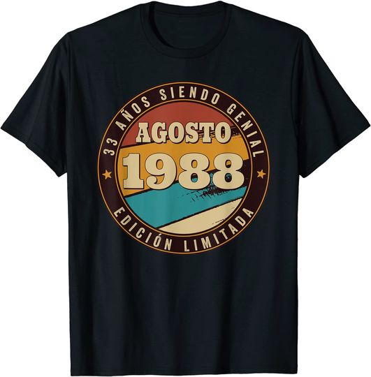 Camiseta Agosto 1988 Unisex