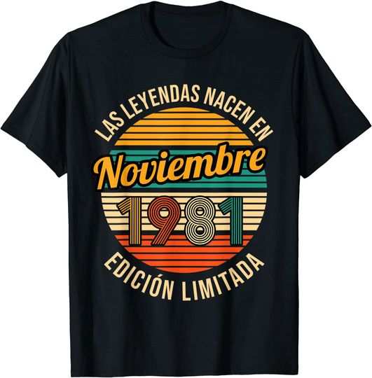 Camiseta Noviembre 1981 Unisex
