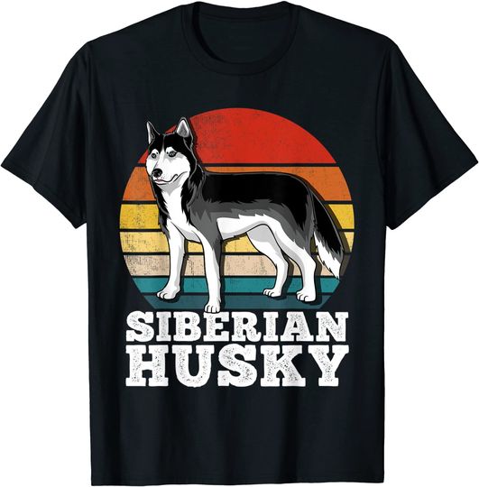 Siberian Husky Retro T-Shirt