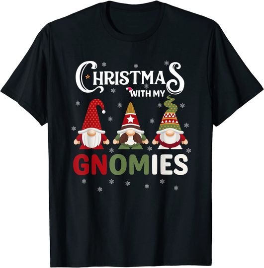 Christmas With My Gnomies Gnome Family Christmas T-Shirt
