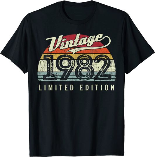 Vintage 1982 Limited Edition 40th Birthday T-Shirt