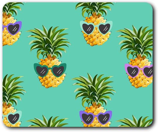 Summer Pineapples In Glasses Mousepad