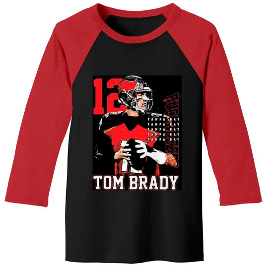 12 Tom Brady Tampa Bay Buccaneers Nfl Football Baseball Tees
