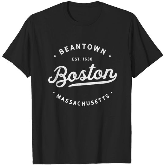 Classic Retro Vintage Boston Massachusetts Beantown T Shirt