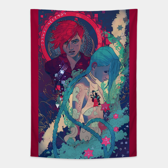 Vi and Jinx - Arcane - Tapestry