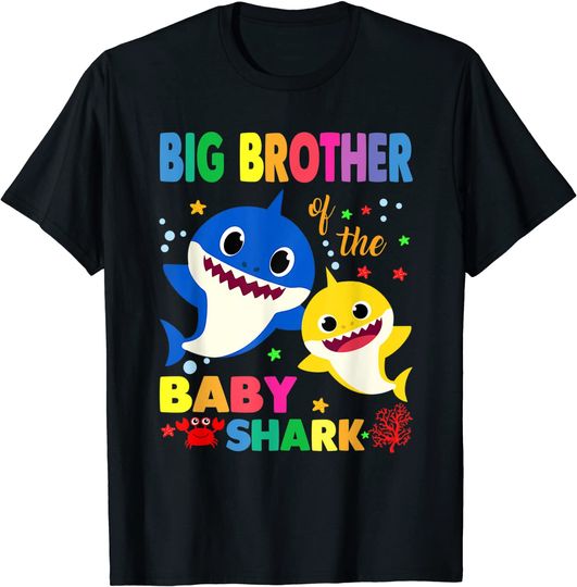 Big Brother Of The Baby Shark Birthday Big Brother Shark T-Shirt