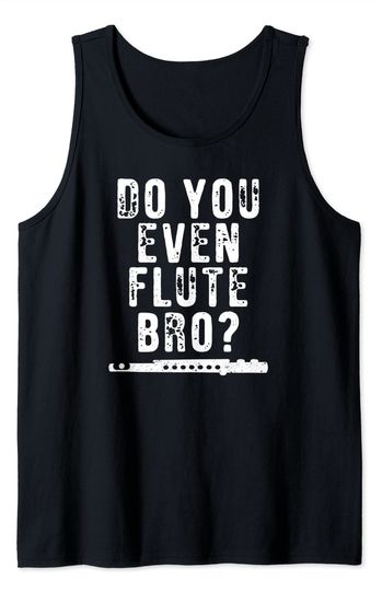 Marching Band Funny Flute Tank Top