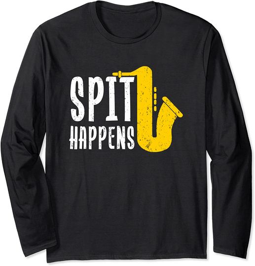 School Marching Band Funny Saxophone Long Sleeve
