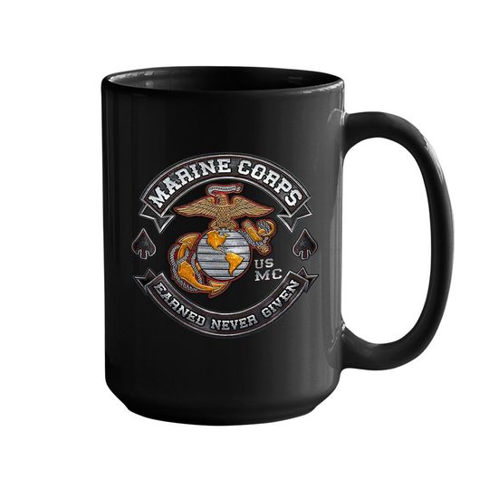 Marine Corps Coffee Mug Usmc Marine Corps Biker Mc Coffee Mug Mm2398