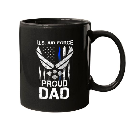 Proud Dad U.s. Air Force Stars Air Force Family Party Coffee Mug
