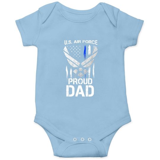 Proud Dad U.s. Air Force Stars Air Force Family Party Onesie
