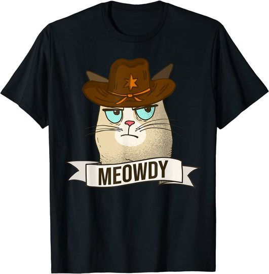 Cowboy Cat T-shirt Texas Cat