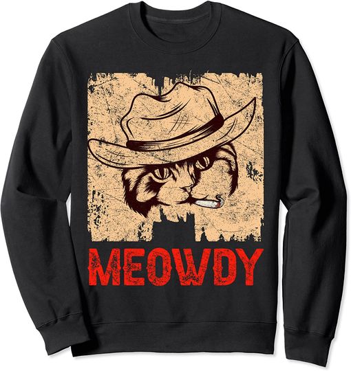 Cowboy Cats Sweatshirt Hat Country Music Breed Pet Meow Cat