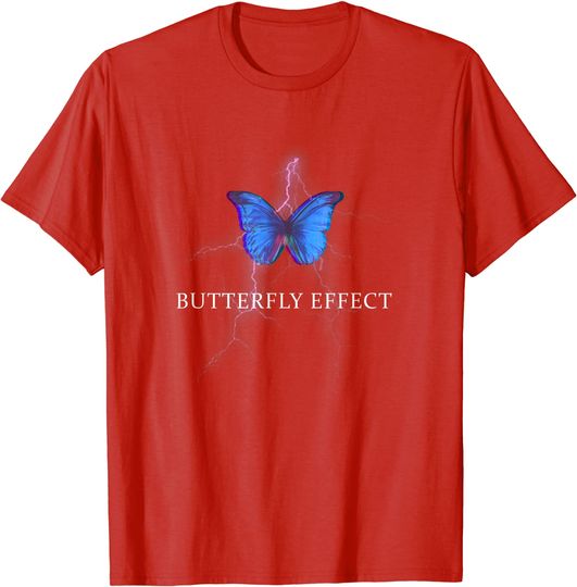 Pastel Butterfly Aesthetic T-Shirt Purple Lightning Soft Grunge Aesthetic
