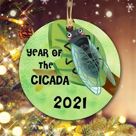 Year of Cicada 2021 Ornament Christmas 2021 Ornament
