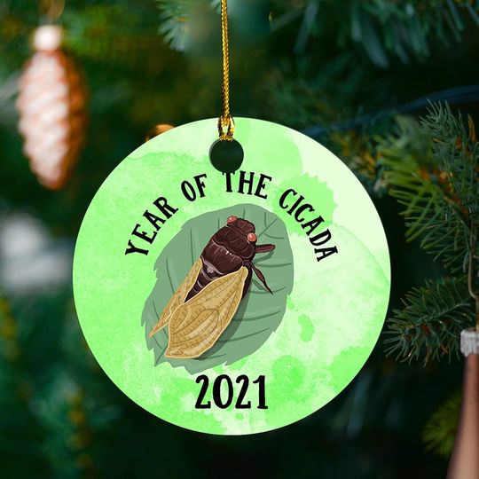 2021 Year of The Cicadas Christmas Ornament