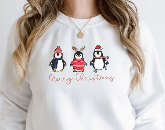 Merry Christmas Penguin Sweatshirt