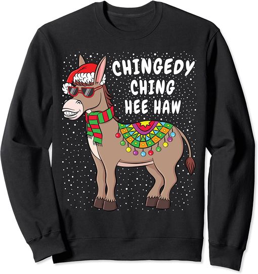 Christmas Donkey Sweater Funny American Italian Xmas Gift Sweatshirt