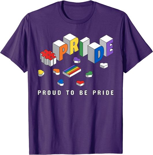 Pround To Be Pride LGBT Happy Valentine's Day T-Shirt