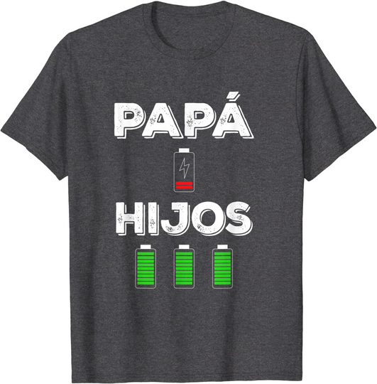 Familia Camiseta para Hombre Papa Batería Baja Hijos