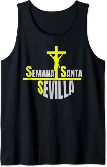 Camiseta de Tirantes Semana Santa Cruz Jesús para Hombre Mujer