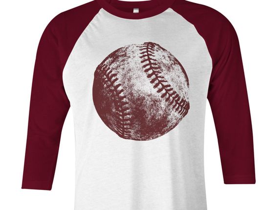 Camiseta de Béisbol Manga 3/4 Deportes Pelota Béisbol Unisex