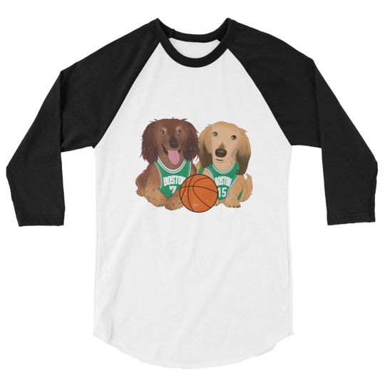 Camiseta de Béisbol Manga 3/4 Deportes Pelota Baloncesto Unisex