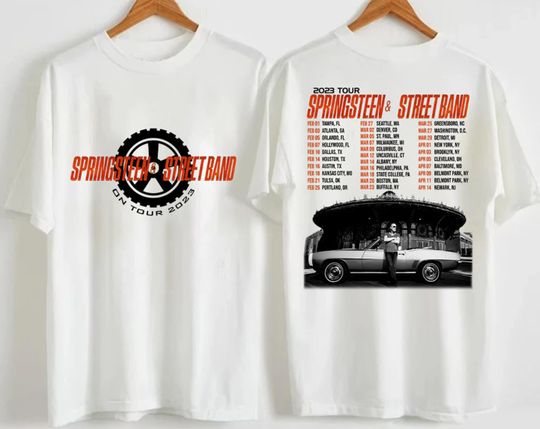 Bruce Springsteen 2023 Tour Shirt,  E Street Band Tour, Rock Tour 2023 Shirt, E Street Band Shirt