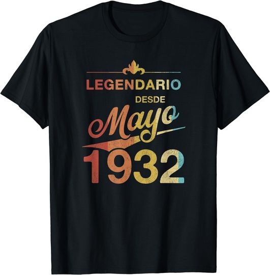 Camiseta Cumpleaños Mayo 1932 para Hombre Mujer