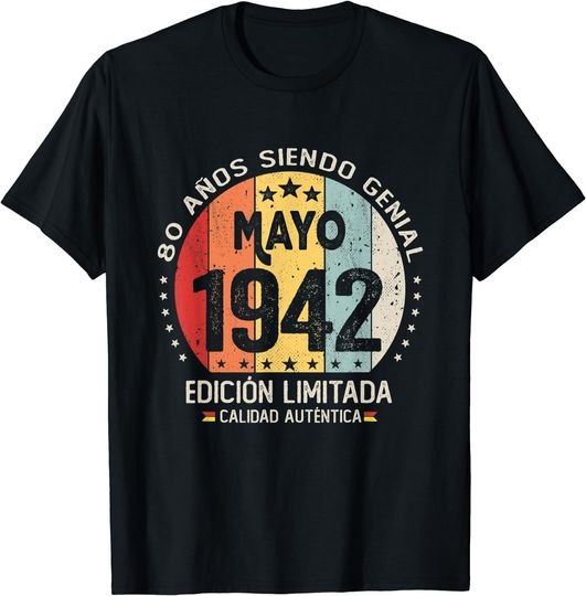 Camiseta Cumpleaños Mayo 1942 Vintage  para Hombre Mujer