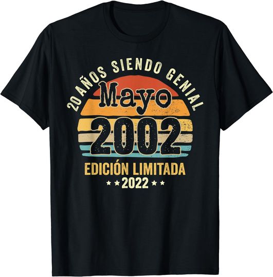 Camiseta Cumpleaños Mayo 2002 Vintage para Hombre Mujer