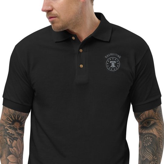 Army Recruiting Embroidered Polo Shirt