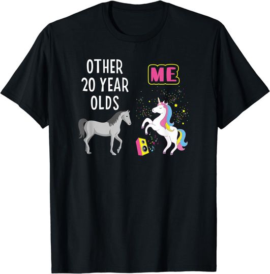 20th Birthday Other 20 Year Olds Me Unicorn Lover Girl T-Shirt