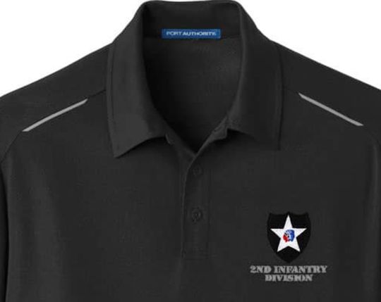 2nd Infantry Division Embroidered Performance Golf Polo
