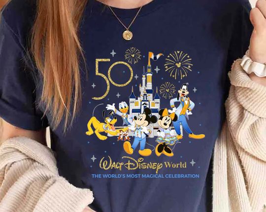 Disney 50th Anniversary T-shirt, Disney World 50th Anniversary Shirt, Disney World Shirt, Disney Trip Shirt, Disney Family Shirt