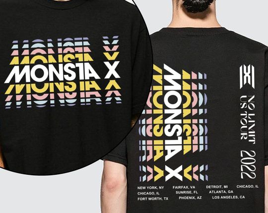 Monsta X the No Limit tour merch 2022 shirt, Monsta X Kpop Vintage Shirt
