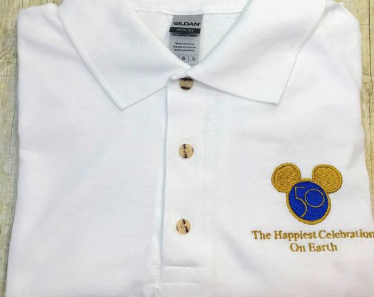 Mouse Ears 50th Celebration Embroidered Polo Shirt
